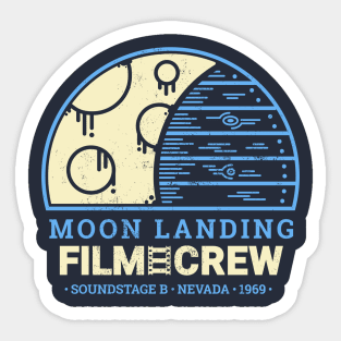 Moon Landing Hoax Film Crew | Conspiracy Theory Sticker